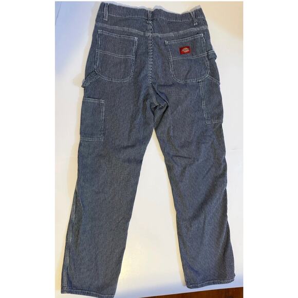 VTG Dickies Womens Carpenter Pants Size 9/29 Blue & White Model CP20R - Picture 2 of 13
